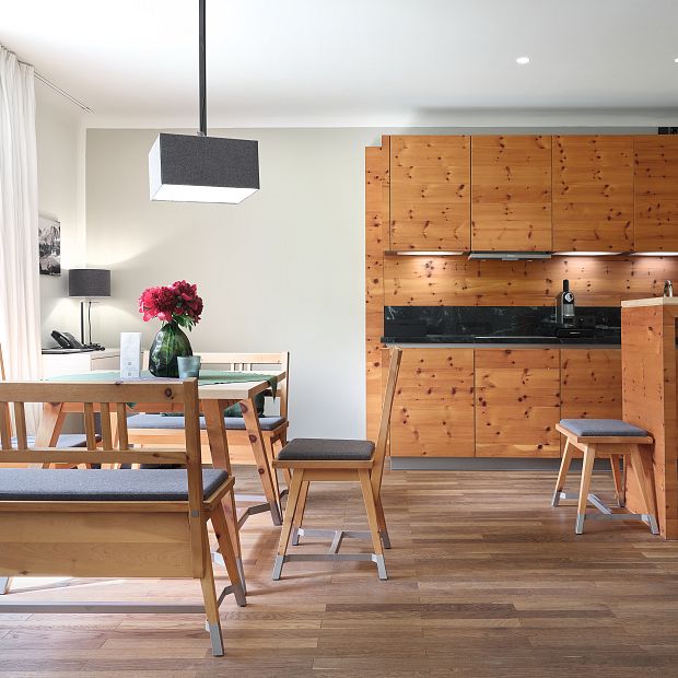 Küche und Essbereich in der Wellness Residence