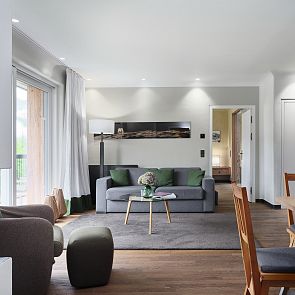 Wohnzimmer in der Executive Residence mit 2 Schlafzimmern